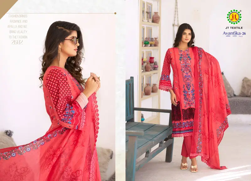 Jt Avantika Vol 26 Cotton Printed Dress Material Collection